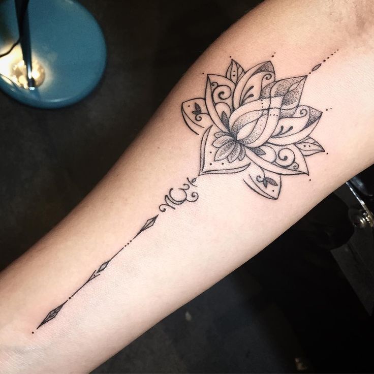  mandala lotus flower tattoo